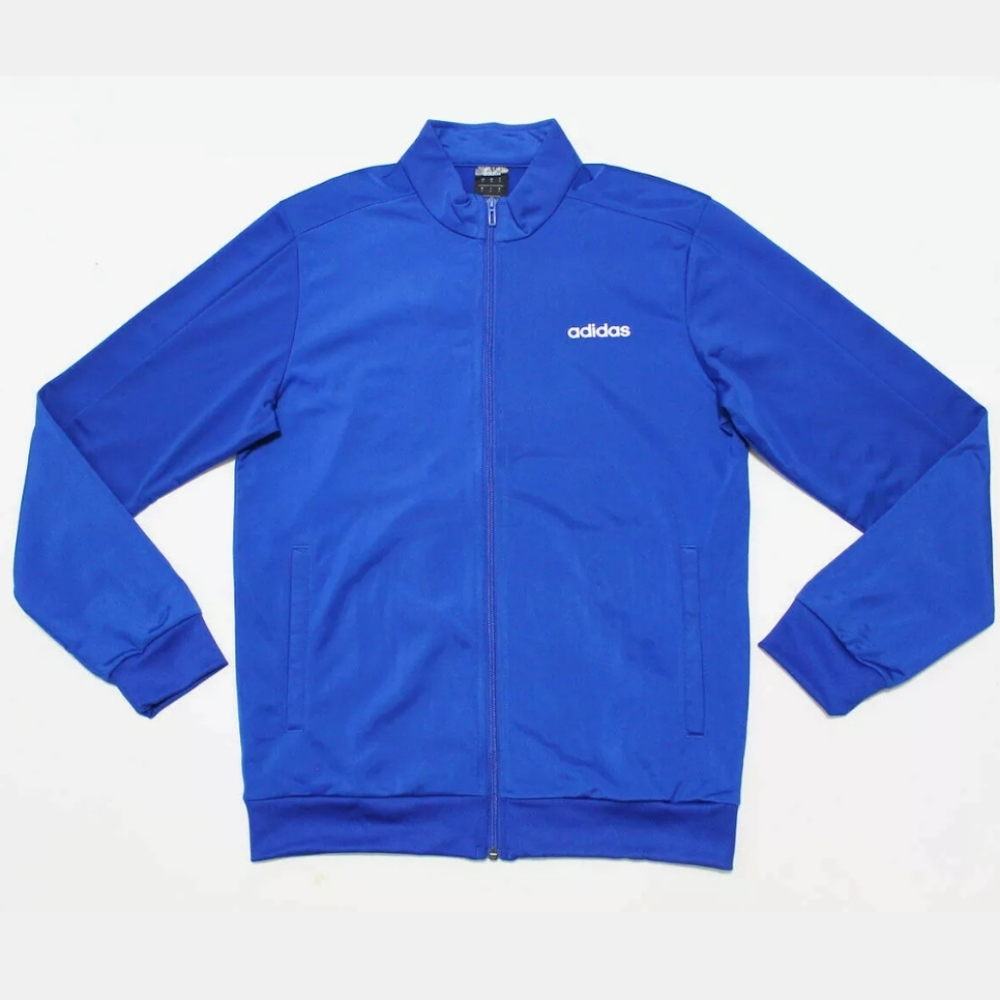 Adidas Basics Minimalist Men's Tracksuit Blue New - Picture 2 of 12